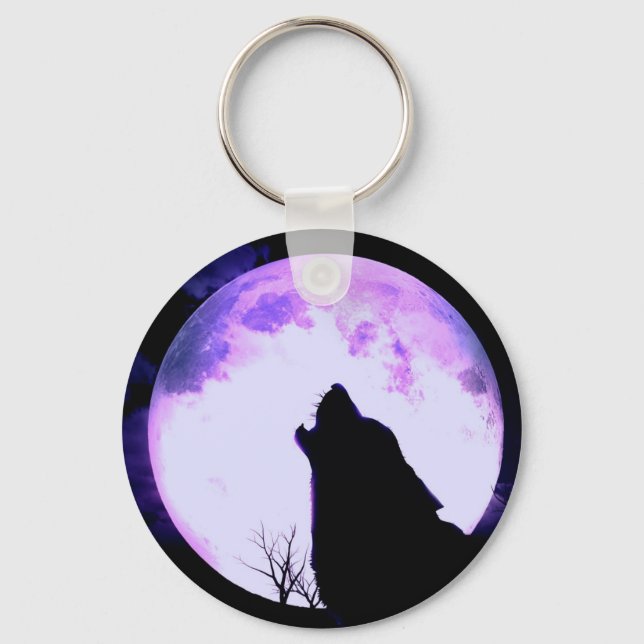 Wolf Howl Keychain (Front)