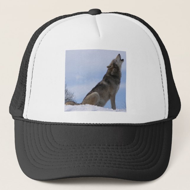Wolf Howl Trucker Hat (Front)
