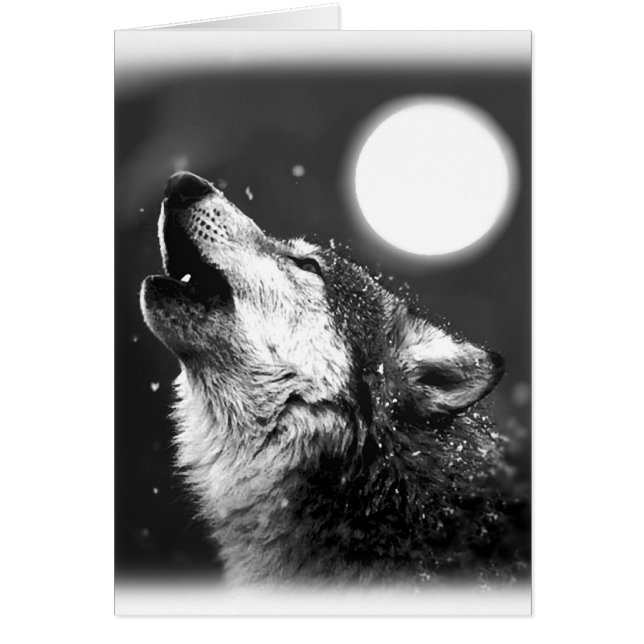 Wolf Howling at Moon (Front)