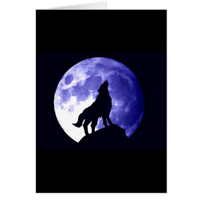 Wolf Howling at Moon (Front)