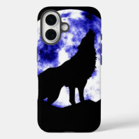 Wolf Howling at Moon