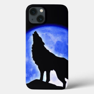 Wolf Howling at Moon iPhone 13 Case