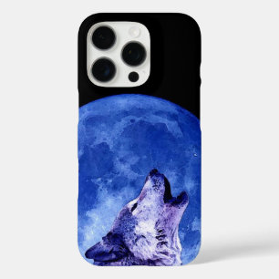 Wolf Howling at Moon iPhone 16 Pro Case