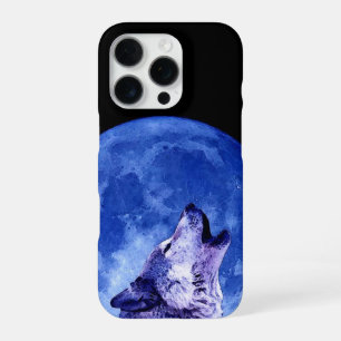 Wolf Howling at Moon iPhone 16 Pro Case