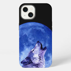 Wolf Howling at Moon iPhone Case