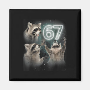 Wolf Howling At The Moon 67 6 7 Halloween 67 Wolf Magnet