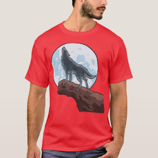 Wolf Howling At The Moon Wolves T-Shirt