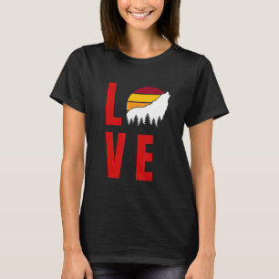 Wolf Howling At The Sun Wolf Howling Wolf T-Shirt