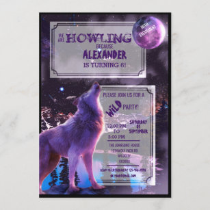 Wolf Moon Invitations Zazzle Au