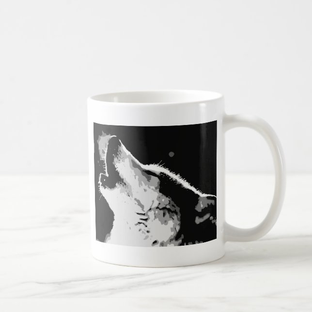 Wolf Howling Coffee Mug (Right)