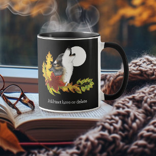 Wolf Howling Moom Mug