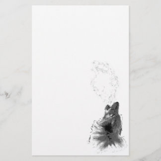 Wolf Howling Stationery