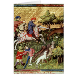 Wolf hunt, from a book