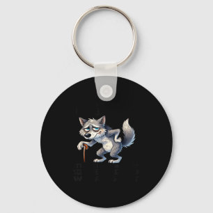Wolf i don't feel like i'm getting older  key ring