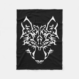Wolf I Predator Mystic Dog Tattoo Gift Fleece Blanket