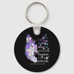 Wolf Im What I Have Overcome Suicide Prevention Aw Key Ring