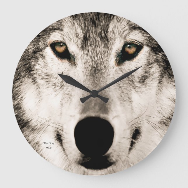 Wolf image for Acrylic Wall Clock (Front)
