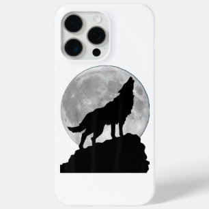 Wolf in moon light T Shirt - Cool full dog pup how iPhone 15 Pro Max Case