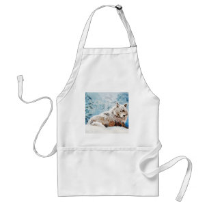 Wolf In Snow Standard Apron