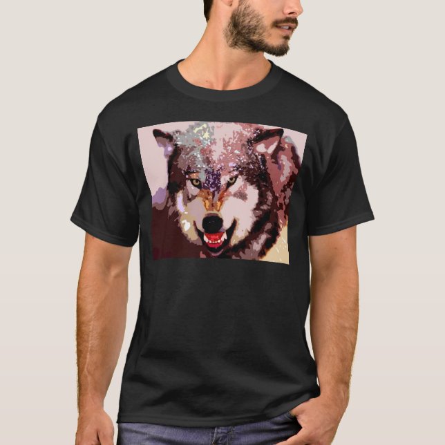 Wolf in Snow T-Shirt (Front)