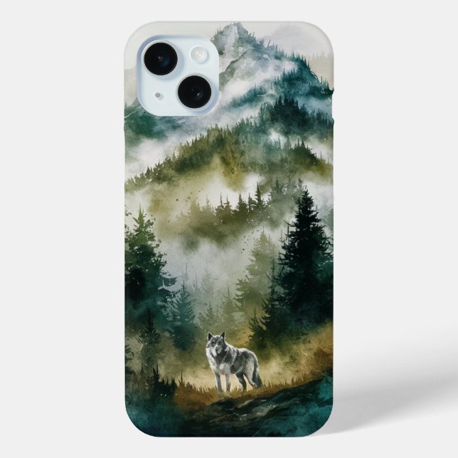 Wolf In The Forest Case-Mate iPhone Case (Back)