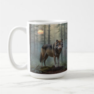 Wolf in the Forest Coffee Mug