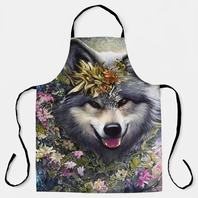 Wolf in the Woods Apron (Front)