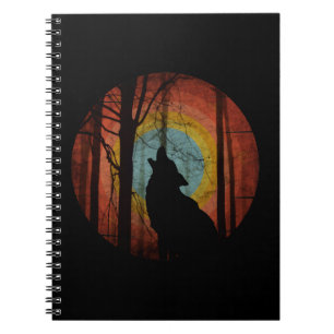 WOLF IN THE WOODS FOREST NOTEBOOK