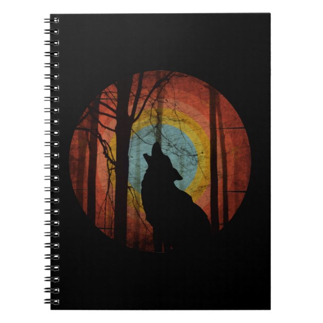 WOLF IN THE WOODS FOREST NOTEBOOK (Front)