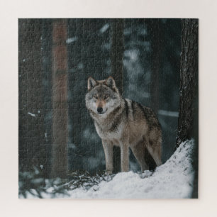 Wolf in Winter Jigsaw Puzzle