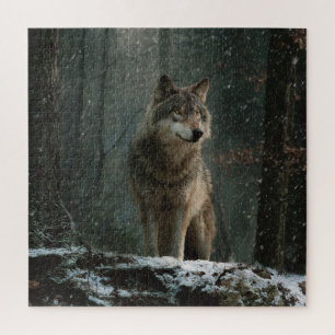 Wolf in Winter Jigsaw Puzzle