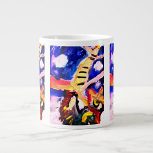 Wolf in winter  large coffee mug