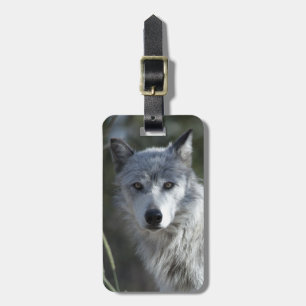 Wolf in Yellowstone Luggage Tag