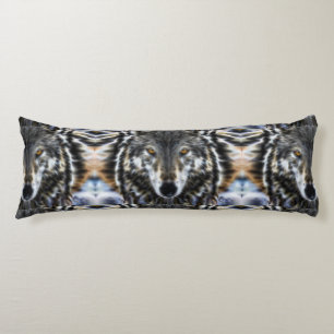 Wolf Inspirational design Portrait Body Cushion