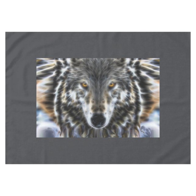 Wolf Inspirational design Portrait Tablecloth (Front (Horizontal))