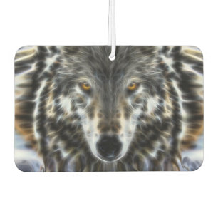 Wolf Inspirational graphic Portrait Car Air Freshener