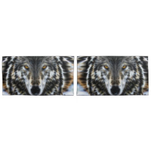 Wolf Inspirational Portrait Pillowcase