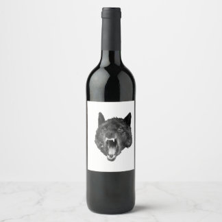 wolf it down wine bottle label