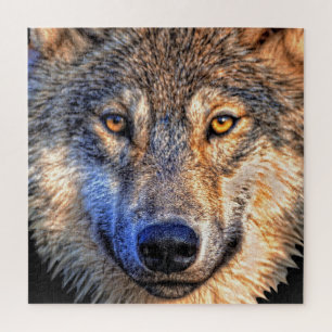 Wolf Jigsaw Puzzle Face
