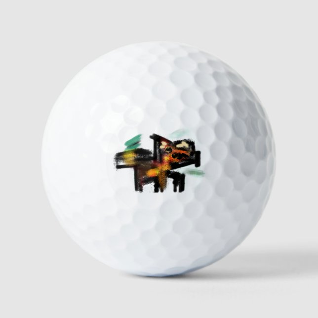 Wolf joy autumn  golf balls (Front)