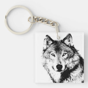 Wolf Key Ring