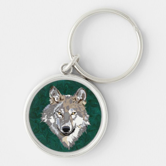 wolf key ring (Front)