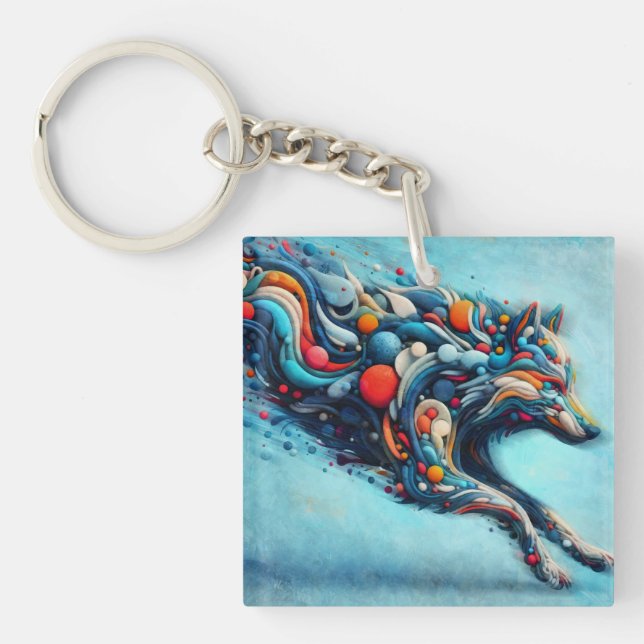 Wolf Key Ring (Front)