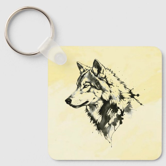 Wolf Key Ring (Front)