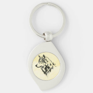 Wolf Key Ring
