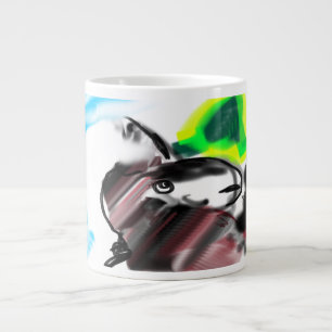 Wolf kind forest large coffee mug