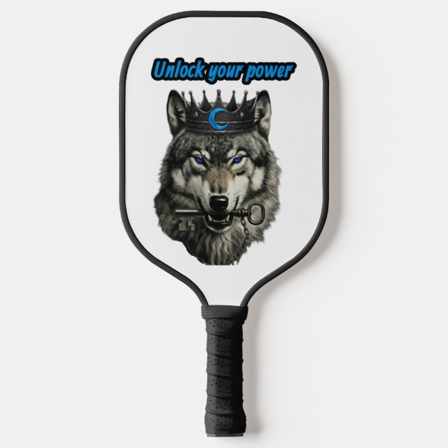 wolf king unlock your power pickleball paddle (Front)