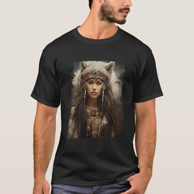 Wolf Lady T-Shirt (Front)