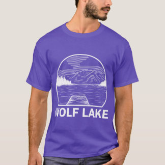 Wolf Lake Illinois Fishing Camping Summer friend T-Shirt