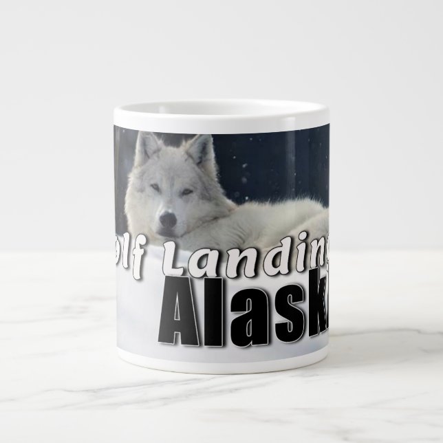 Wolf Landing Alaska Coffee Cup  (Front)